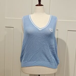 PINK Victoria's Secret Cambridge Knit Cropped Vest.